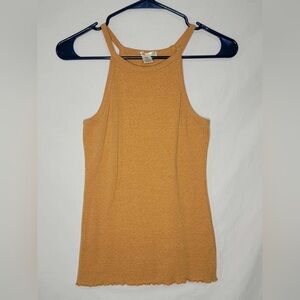 Bozzolo Yellow Halter Tank Top Size Small